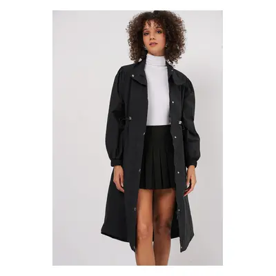 Bigdart Lined Long Trench Coat - Black