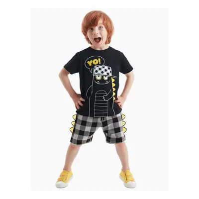 Denokids Yo Dino Boy's T-shirt Shorts Set