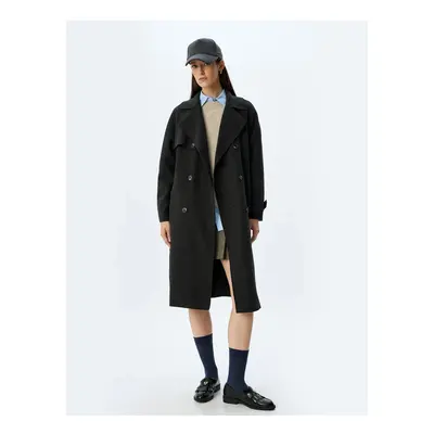 Koton Anthracite Women's Coat