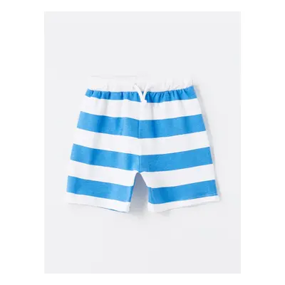 LC Waikiki Striped Baby Boy Shorts with Elastic Waist