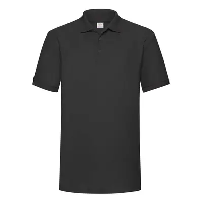 Heavy Polo Friut of the Loom Black T-Shirt