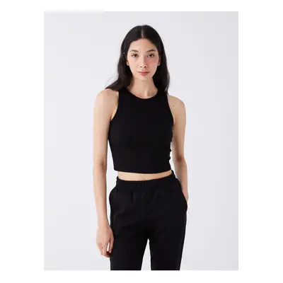 LC Waikiki Women's Crew Neck Straight Crop