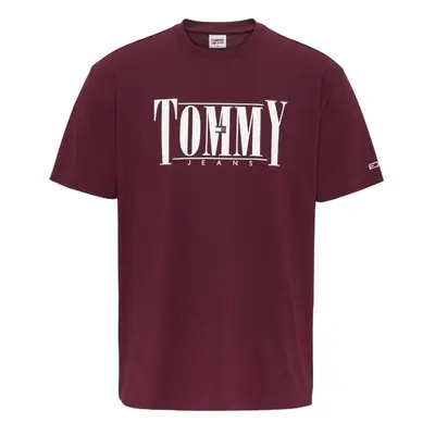 Tommy Jeans T-Shirt - TJM CLSC ESSENTIAL SERIF TEE red