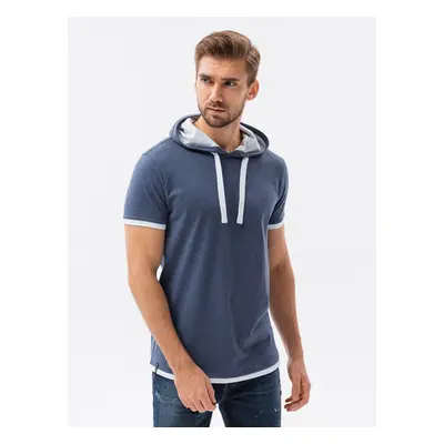 Ombre Men's plain hooded t-shirt