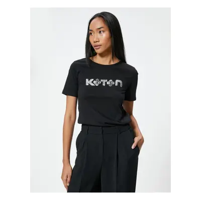 Koton Women's Black T-Shirt