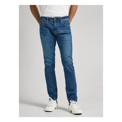 Modré pánské slim fit džíny Pepe Jeans Stanley - Pánské