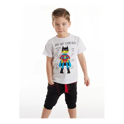 Denokids Need Hero Boy T-shirt Capri Shorts Set