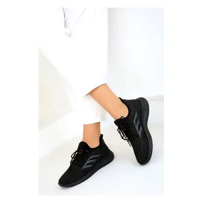 Soho Black-Black Women's Sneakers