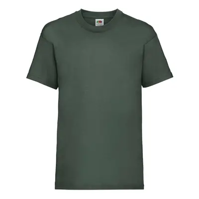 Green Fruit of the Loom Kids Cotton T-shirt