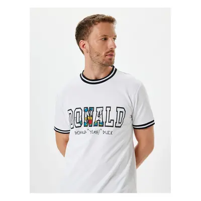 Koton Donald Duck T-Shirt Licensed Short Sleeve Crew Neck Cotton