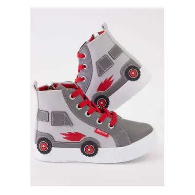 Denokids Car Boys Gray Sneakers Sneakers