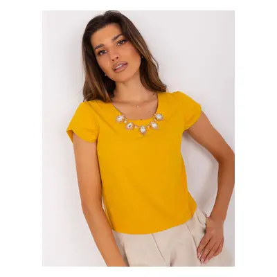 Blouse-LK-BZ-505783-2.01P-dark yellow