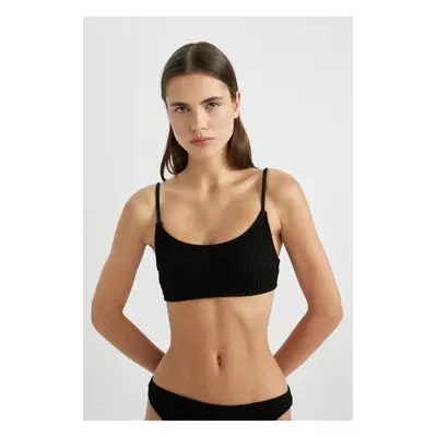 DEFACTO Fall in Love Regular Fit Wrinkled Bikini Top