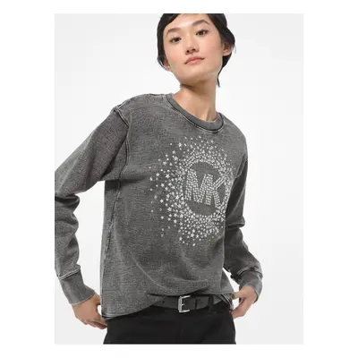 Michael Kors Sweatshirt - ACID WSH MK STAR STUD grey