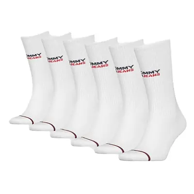 Tommy Jeans Socks - TH UNI TJ SOCK 3P GIFTBOX BACK TO SCHOOL white