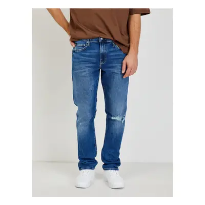 Modré pánské slim fit džíny Calvin Klein Jeans - Pánské