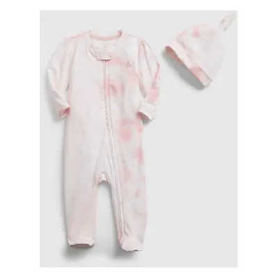 GAP Baby overal 100% organic cotton first favorite tie-dye one-piece - Dětské