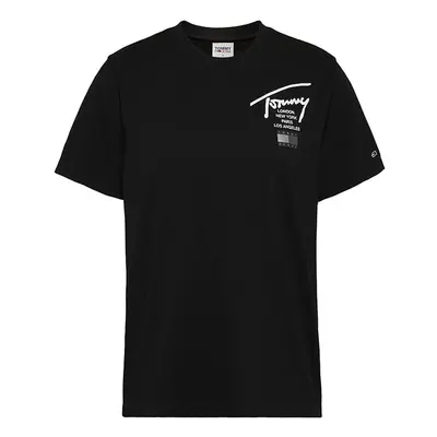 Tommy Jeans T-Shirt - TJW RLXD MODERN SIGNATURE SS black