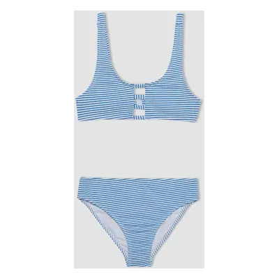 DEFACTO Girl's Striped Bikini Set