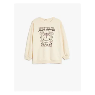 Koton Girl Sweatshirt Beige