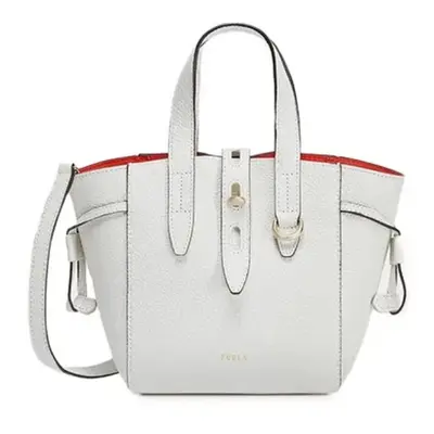 Handbag - FURLA NET MINI TOTE white