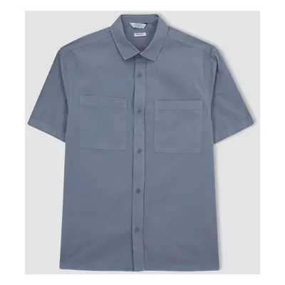 DEFACTO Relax Fit Cotton Short Sleeve Shirt