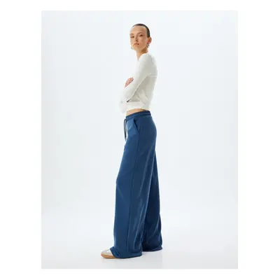 Koton Modal Fabric Sweatpants with Wide Leg Pockets