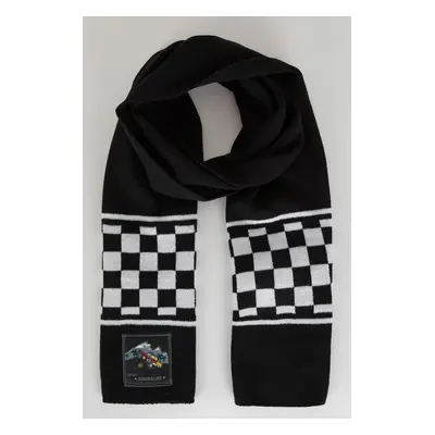 DEFACTO Boy's Checkered Woven Label Scarf