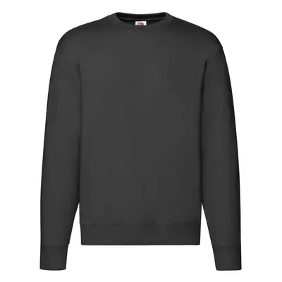 Men's Black Sweatshirt Set-in Sweat Fruit of the Loom