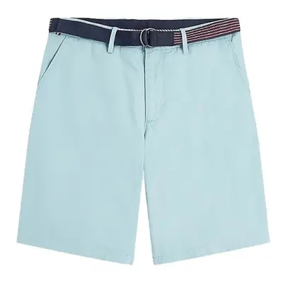 Tommy Hilfiger Shorts - HARLEM SHORT L.TWILL BELT blue