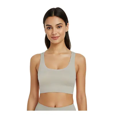 Trendyol Light Khaki Seamless Support Shaping Knitted Sports Bra