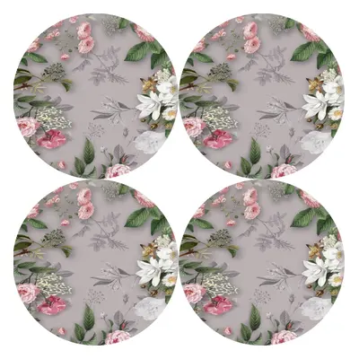 Bertoni Home Unisex's Round Table Pads Set Melanie Grey