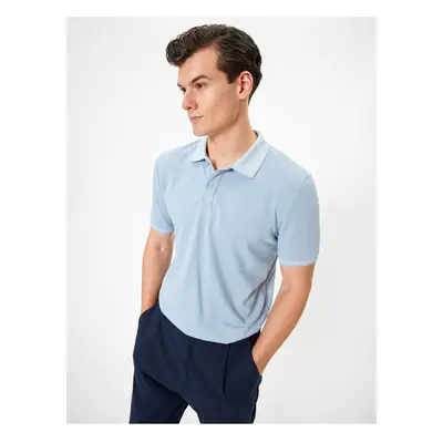 Koton Polo Neck T-Shirt Slim Fit Short Sleeve Collar Detailed