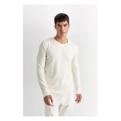 DEFACTO Relax Fit Crew Neck Basic Knitwear Sweater