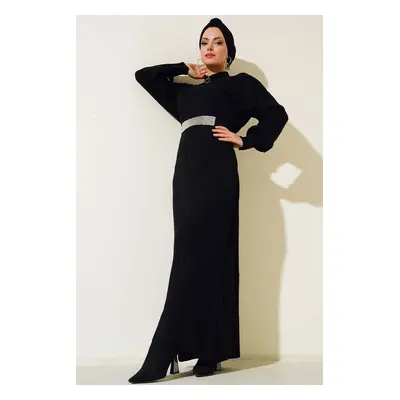 Bigdart Hijab Knitwear Dress - Black