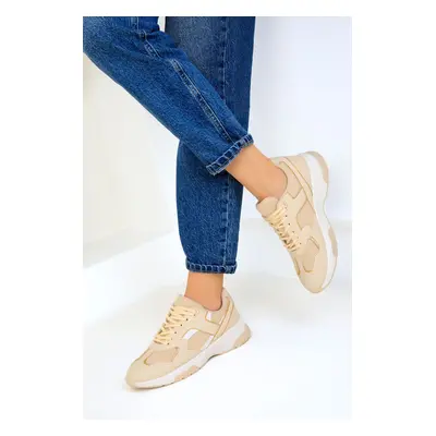 Soho Beige-White Women's Sneakers