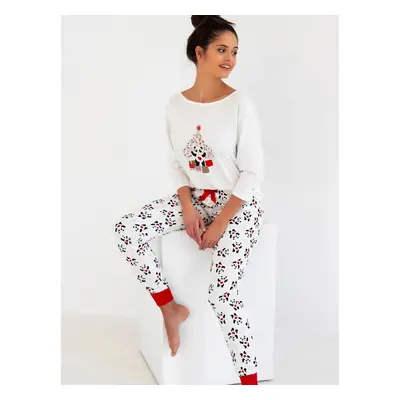 Pyjamas Sensis Panda 3/4 Christmas S-XL ecru