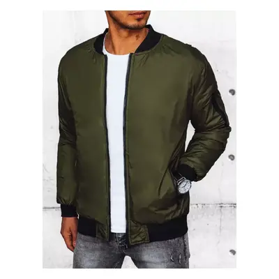 Pánská bunda bomber jacket zelená Dstreet