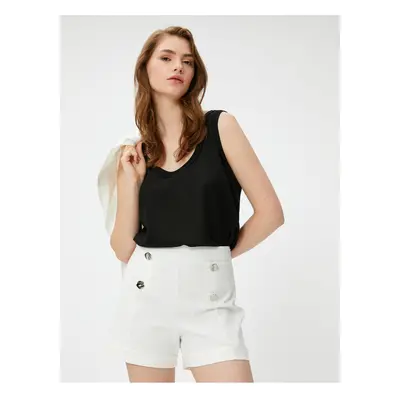 Koton Button Detailed Mini Shorts