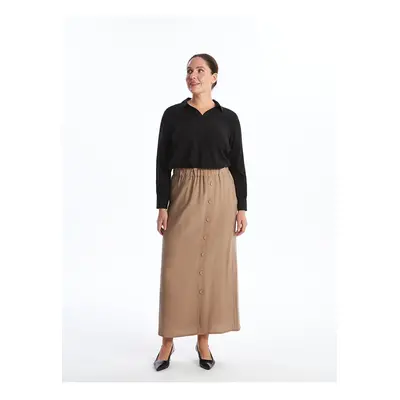 LC Waikiki Lcwk Women's Elastic Waist Plain Skirt