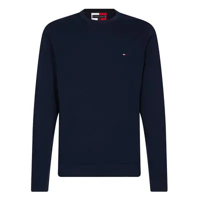 Tommy Hilfiger Sweater - DOUBLE FACE CREW NECK dark blue