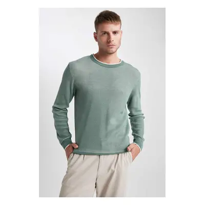 DEFACTO Standard Fit Regular Cut Crew Neck Knitwear Sweater