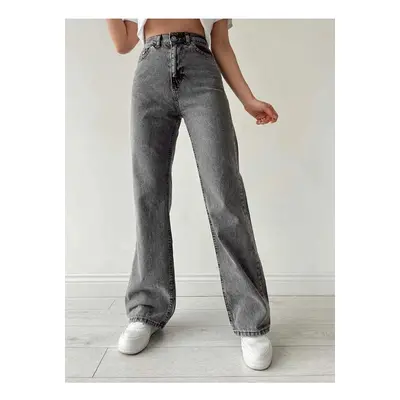 17413 Dewberry Loose Women Jeans-SMOKED