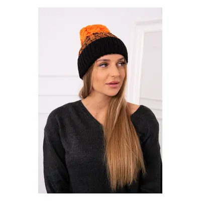 Kesi Dámská čepice Samara K346 black+neon orange