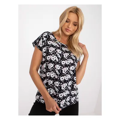 Blouse-D73771M10978N-black-white