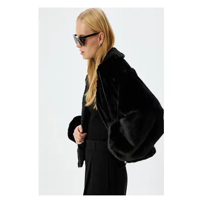 Koton Black Women's Coat