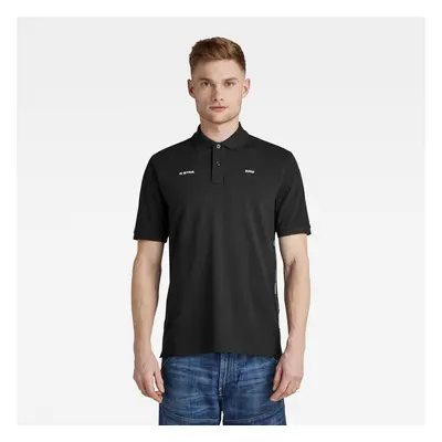 G-STAR Polo T-shirt - Logo wallpaper polo black