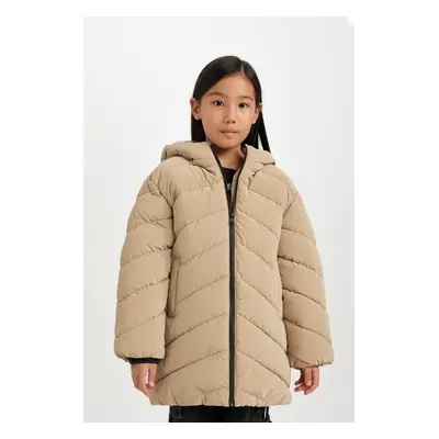 DEFACTO Girls Water Repellent Hooded Parka