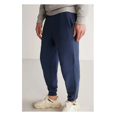 GRIMELANGE Paul Men's Regular Fit Navy Blue Sweatpants