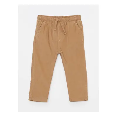 LC Waikiki Basic Velvet Baby Boy Trousers with Elastic Waist